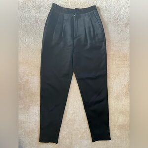 Saint Laurent Carot Pant Silk Smoking pant High Waist FR36